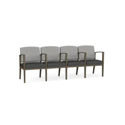 Mason Street Steel 4-Seater With Center Arms In Standard Upholstery