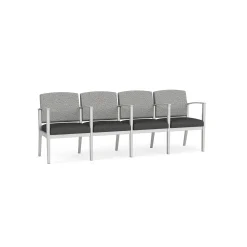 Mason Street Steel 4-Seater With Center Arms In Standard Upholstery