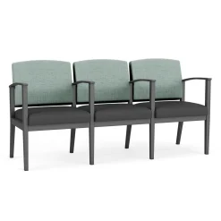 Mason Street Steel 3-Seater With Center Arms In Premium Upholstery