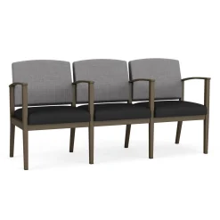 Mason Street Steel 3-Seater With Center Arms In Premium Upholstery