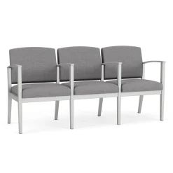 Mason Street Steel 3-Seater With Center Arms In Premium Upholstery