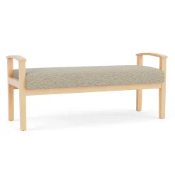 Mason Street Wood 2 Seat Bench in Standard Upholstery