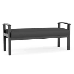 Mason Street Wood 2 Seat Bench in Standard Upholstery