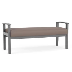 Mason Street Wood 2 Seat Bench in Standard Upholstery