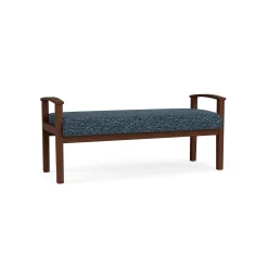 Mason Street Wood 2 Seat Bench in Standard Upholstery
