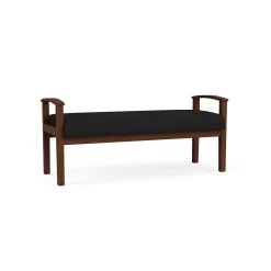 Mason Street Wood 2 Seat Bench in Standard Upholstery