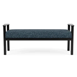 Mason Street Wood 2 Seat Bench in Standard Upholstery
