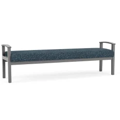 Mason Street Wood 3 Seat Bench in Standard Upholstery