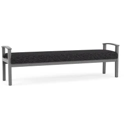 Mason Street Wood 3 Seat Bench in Standard Upholstery
