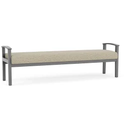 Mason Street Wood 3 Seat Bench in Standard Upholstery