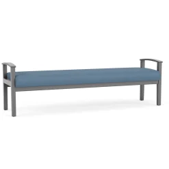 Mason Street Wood 3 Seat Bench in Standard Upholstery