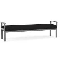 Mason Street Wood 3 Seat Bench in Standard Upholstery