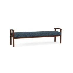 Mason Street Wood 3 Seat Bench in Standard Upholstery