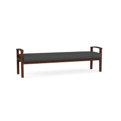 Mason Street Wood 3 Seat Bench in Standard Upholstery