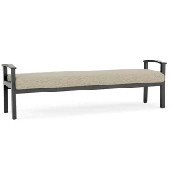 Mason Street Wood 3 Seat Bench in Standard Upholstery