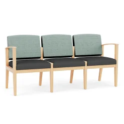 Mason Street Wood 3 Seat Sofa in Premium Upholstery