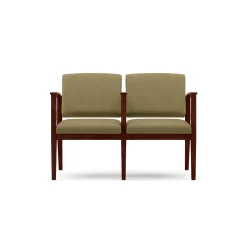 Mason Street Wood 2 Seat Sofa with Center Arm in Standard Upholstery