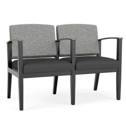 Mason Street Wood 2 Seat Sofa with Center Arm in Standard Upholstery