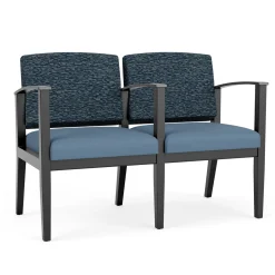 Mason Street Wood 2 Seat Sofa with Center Arm in Standard Upholstery