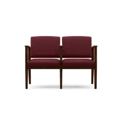 Mason Street Wood 2 Seat Sofa with Center Arm in Standard Upholstery