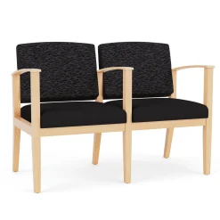 Mason Street Wood 2 Seat Sofa with Center Arm in Standard Upholstery