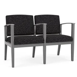 Mason Street Wood 2 Seat Sofa with Center Arm in Standard Upholstery