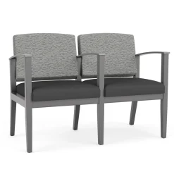 Mason Street Wood 2 Seat Sofa with Center Arm in Standard Upholstery
