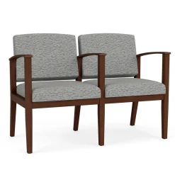 Mason Street Wood 2 Seat Sofa with Center Arm in Standard Upholstery