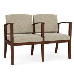 Mason Street Wood 2 Seat Sofa with Center Arm in Standard Upholstery