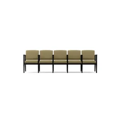 Mason Street Wood 5 Seat Sofa with Center Arms in Standard Upholstery