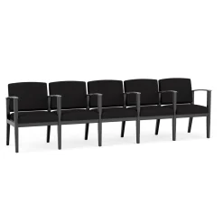Mason Street Wood 5 Seat Sofa with Center Arms in Standard Upholstery