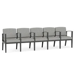 Mason Street Wood 5 Seat Sofa with Center Arms in Standard Upholstery