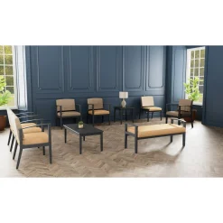 Mason Street Wood 4 Seat Sofa in Premium Upholstery