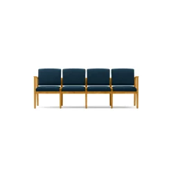 Mason Street Wood 4 Seat Sofa in Premium Upholstery