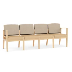 Mason Street Wood 4 Seat Sofa in Premium Upholstery
