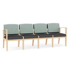Mason Street Wood 4 Seat Sofa in Premium Upholstery