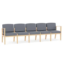Mason Street Wood 5 Seat Sofa in Standard Upholstery