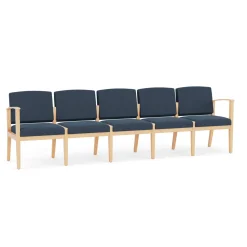 Mason Street Wood 5 Seat Sofa in Standard Upholstery