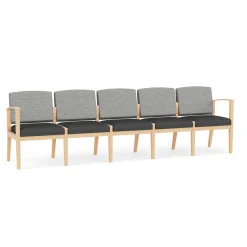 Mason Street Wood 5 Seat Sofa in Standard Upholstery