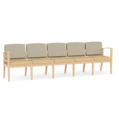Mason Street Wood 5 Seat Sofa in Standard Upholstery