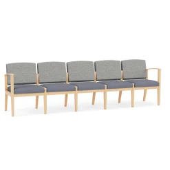 Mason Street Wood 5 Seat Sofa in Standard Upholstery
