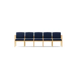 Mason Street Wood 5 Seat Sofa in Standard Upholstery
