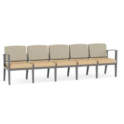 Mason Street Wood 5 Seat Sofa in Standard Upholstery