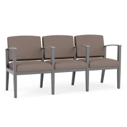 Mason Street Wood 3 Seat Sofa with Center Arms in Standard Upholstery