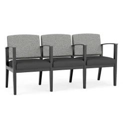 Mason Street Wood 3 Seat Sofa with Center Arms in Standard Upholstery