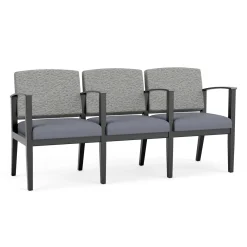 Mason Street Wood 3 Seat Sofa with Center Arms in Standard Upholstery