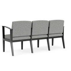 Mason Street Wood 3 Seat Sofa with Center Arms in Standard Upholstery