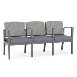 Mason Street Wood 3 Seat Sofa with Center Arms in Standard Upholstery