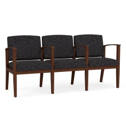 Mason Street Wood 3 Seat Sofa with Center Arms in Standard Upholstery