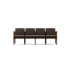 Mason Street Wood 4 Seat Sofa with Center Arms in Standard Upholstery